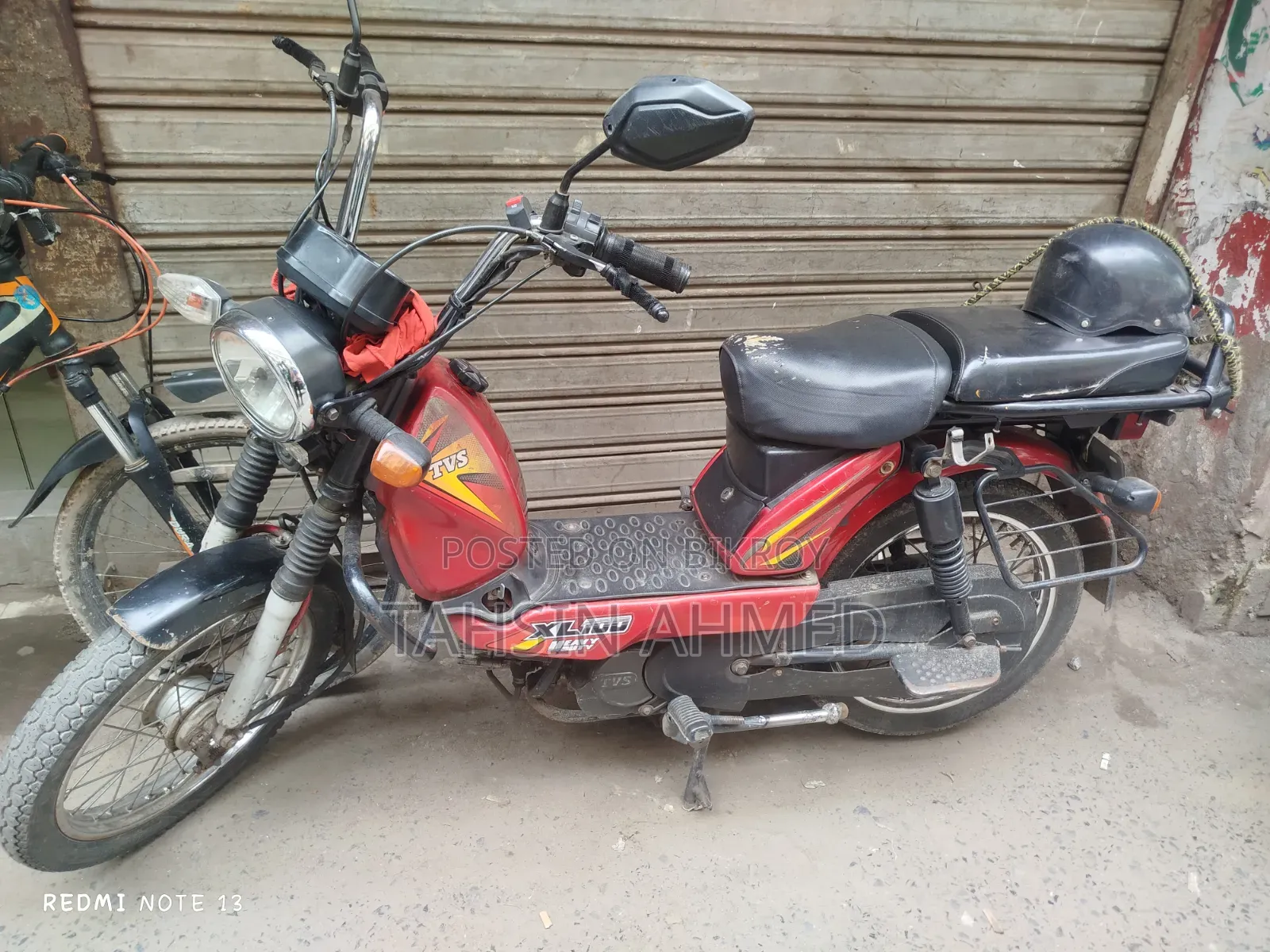 TVS XL 100 2017 Red