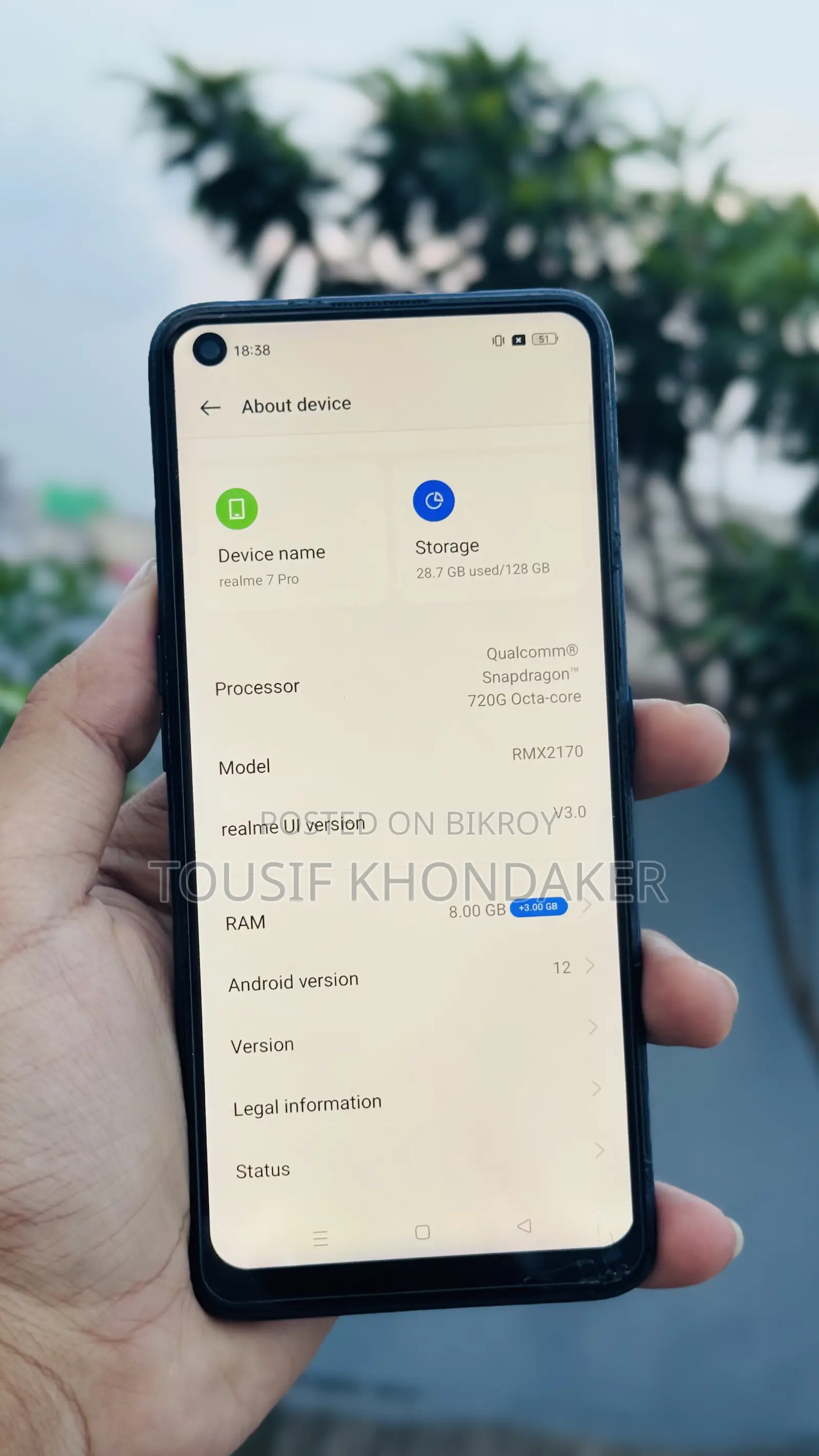Realme 7 Pro 128 GB Blue