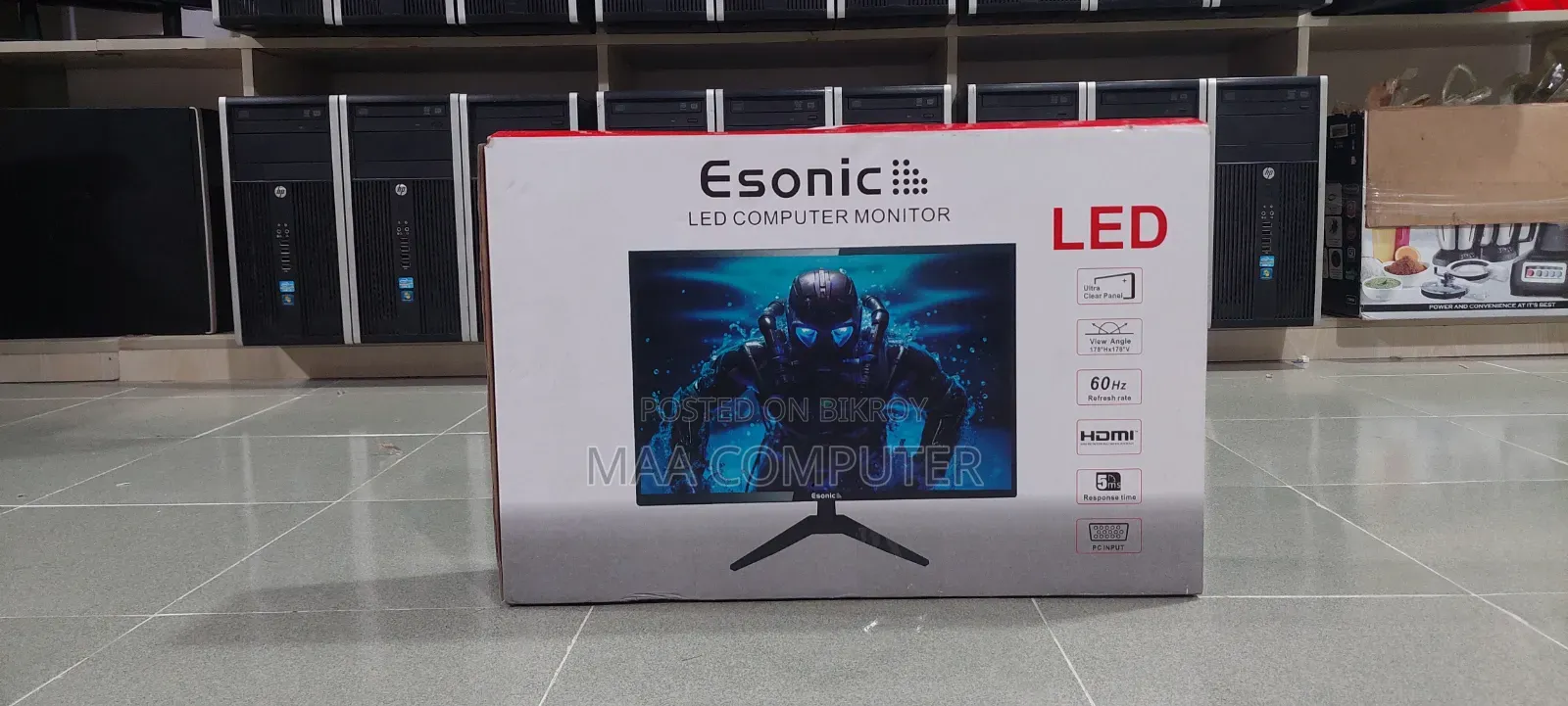 19 Inc Esonic Led Monitor Full Box Like New With Replacement Warranty