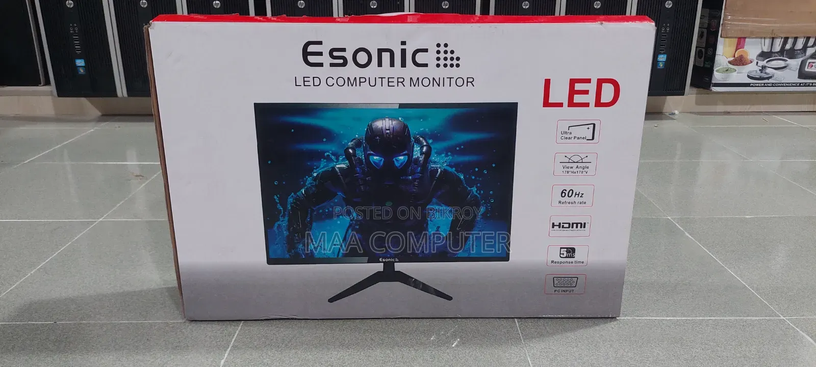 19 Inc Esonic Led Monitor Full Box Like New With Replacement Warranty