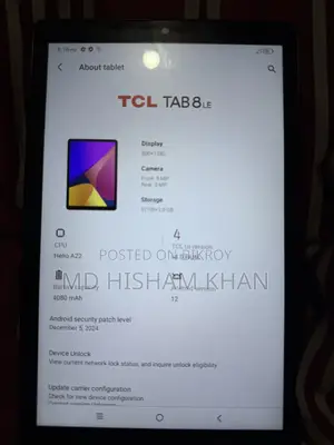 TCL Tab 8 4G 32 GB Black