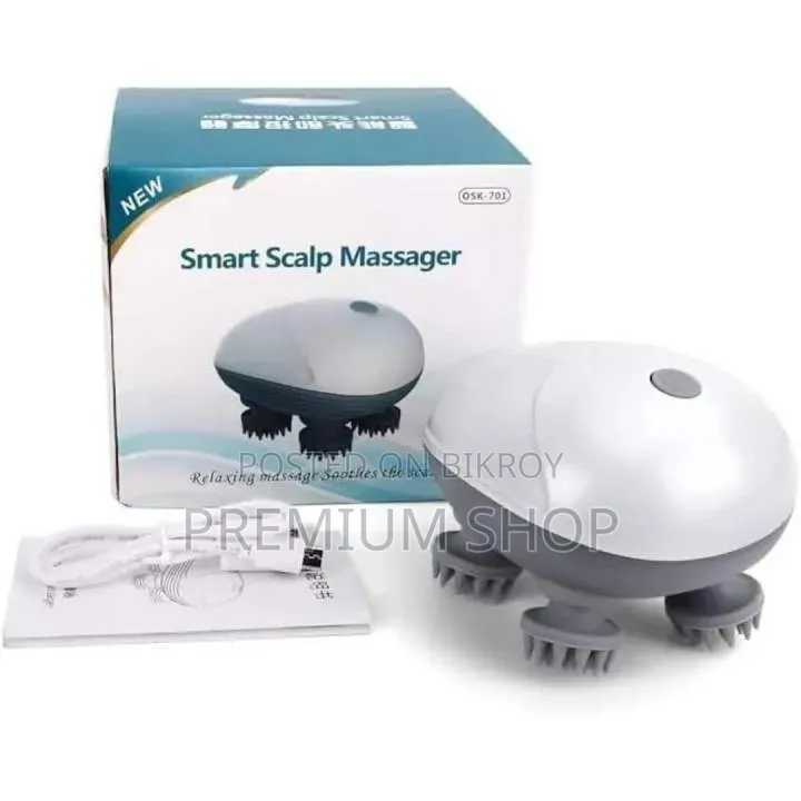 Smart Rechargeable Electric Scalp & Body Massager With Red Light