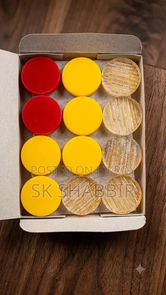 Carrom Guti 8 MM, Made in India 19 Pics .Extra 5 Pics