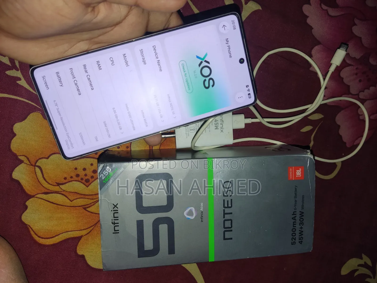 New Infinix Note 50 Pro 256 GB Black