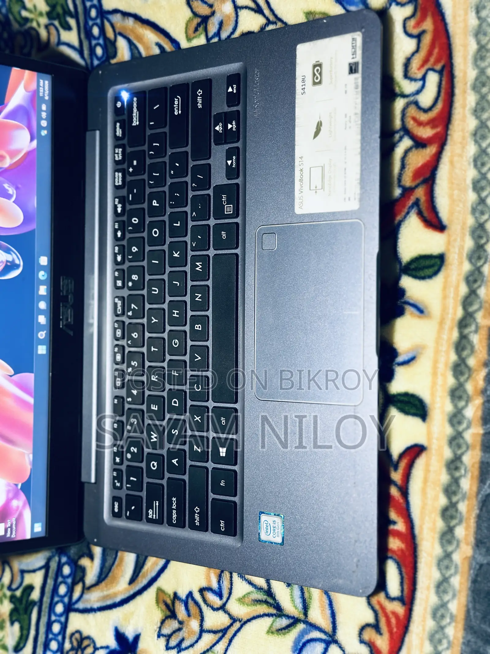 Laptop Asus Vivobook 14 8GB Intel Core i5 SSD 128GB