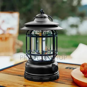 Portable Rechargeable Vintage LED Camping Lantern Light