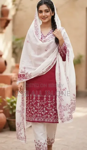 প্রিমিয়াম কোয়ালিটি সুতি কাপড় Radymade Three Piece