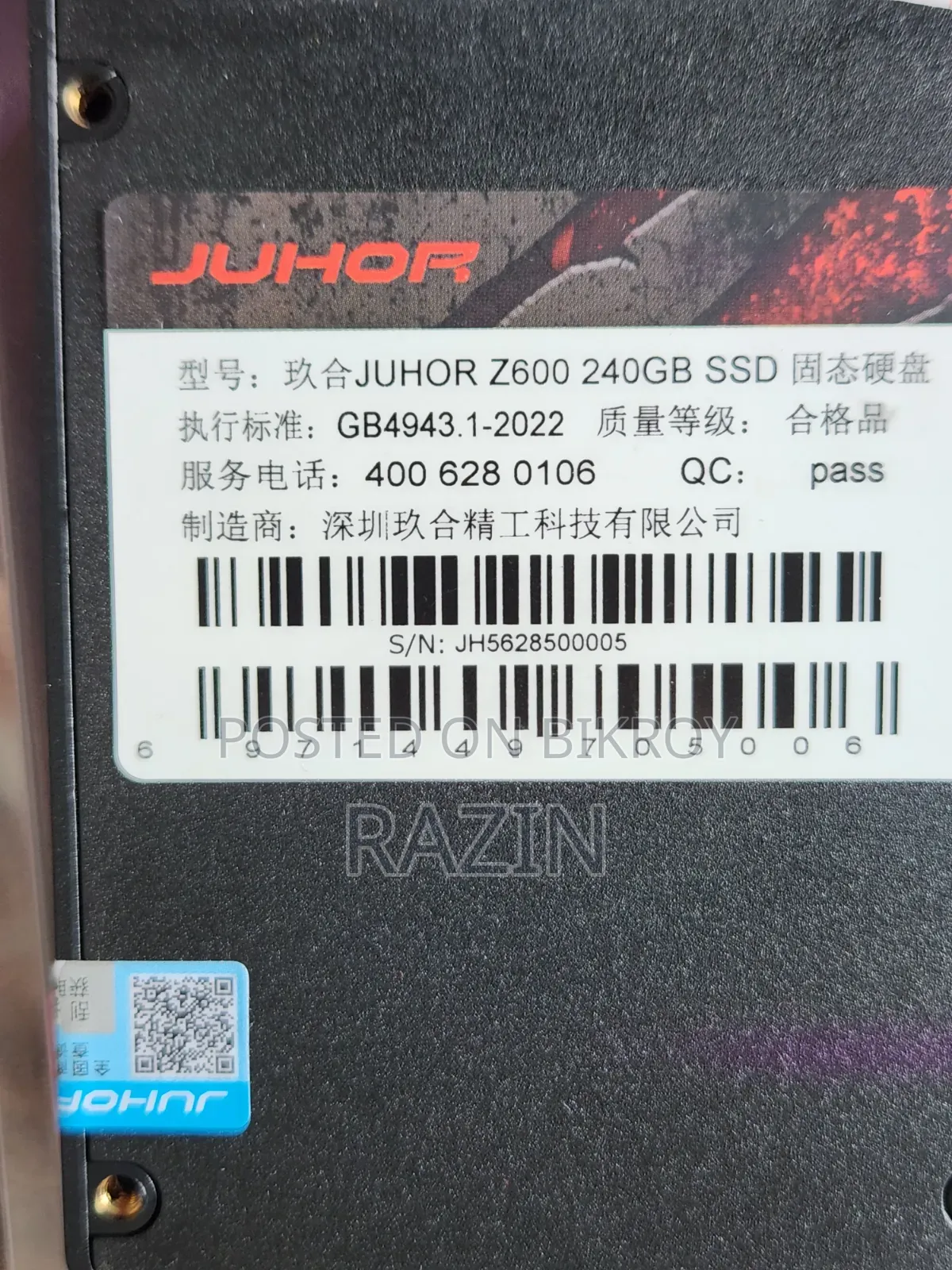 Sata SSD 240gb