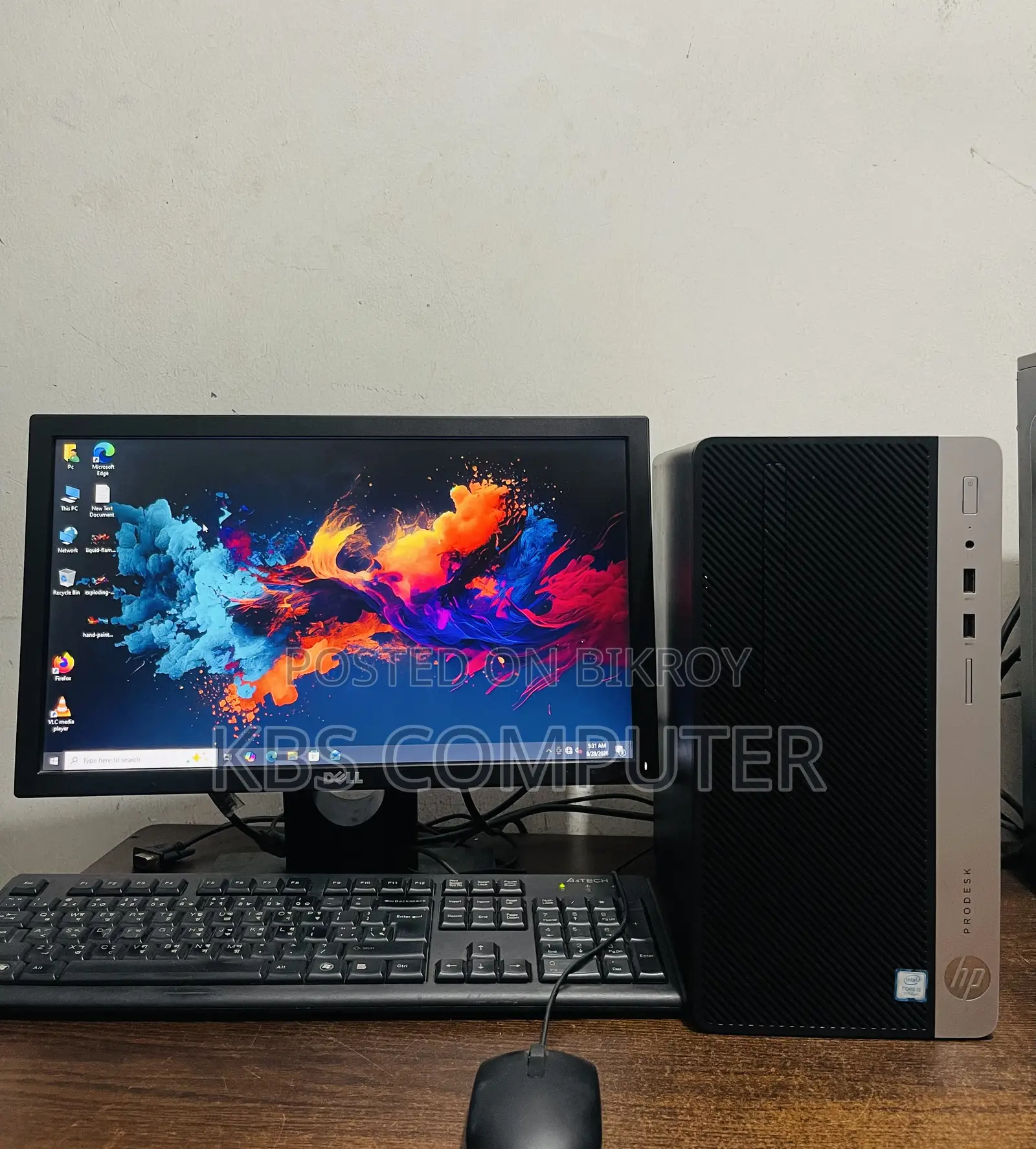 Desktop Computer HP ProDesk 400 G5 4GB Intel Core i3 SSD 128GB