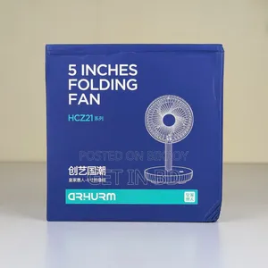 Rechargeable 5-Inches Folding Fan HCZ21 Green Colour