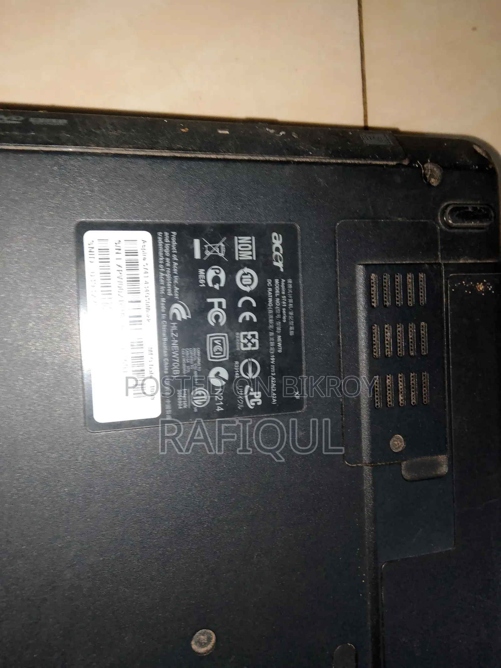 Laptop Acer Aspire 5741 4GB Intel Core i5 HDD 500GB