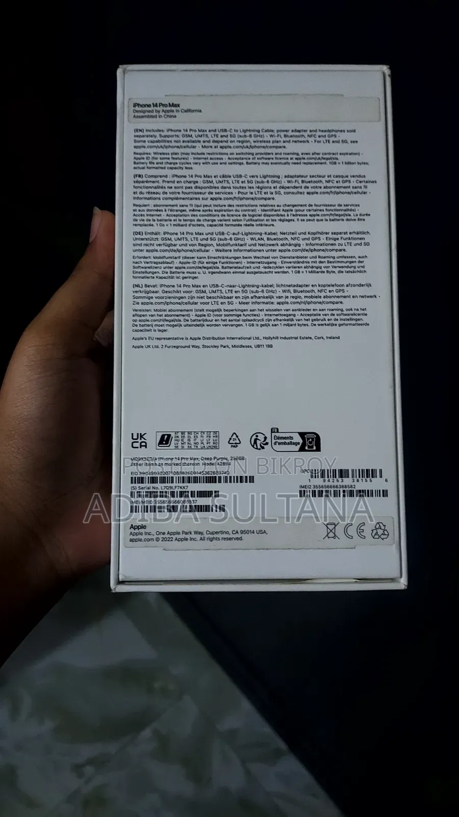 Apple iPhone 14 Pro Max 256 GB Purple