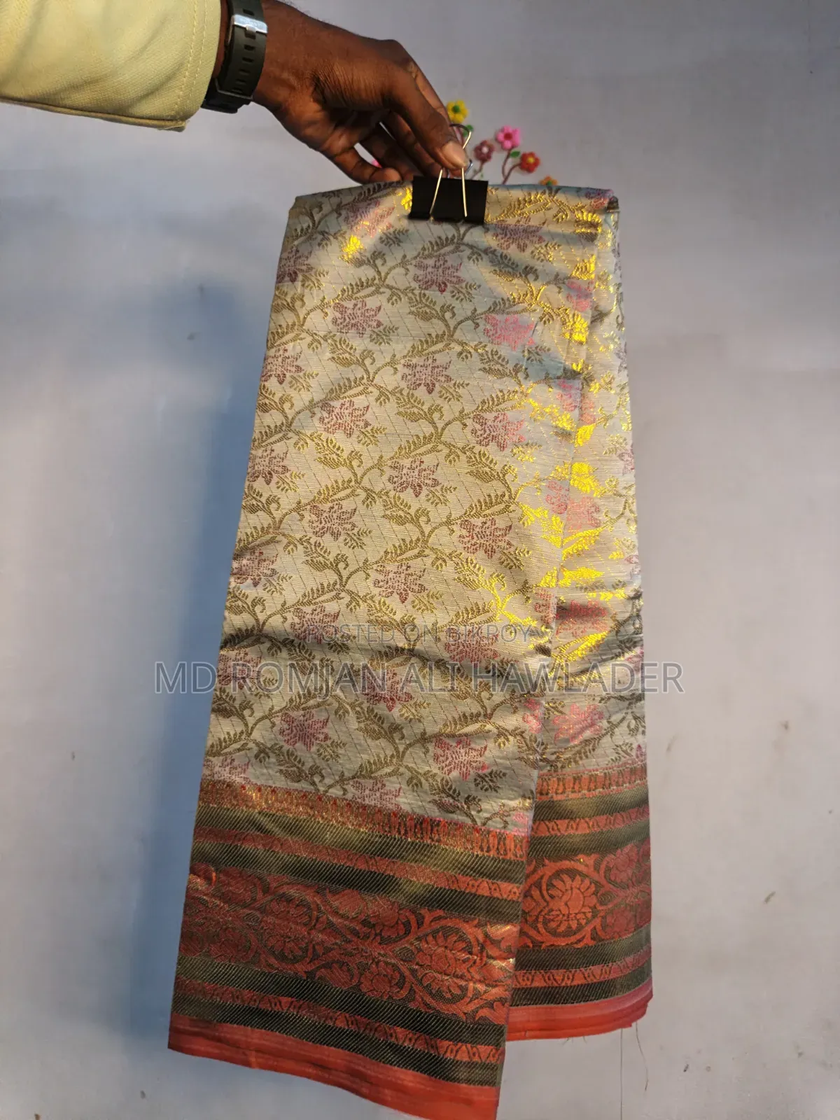 পূজার শাড়ি  ( সিল্ক কাতান)