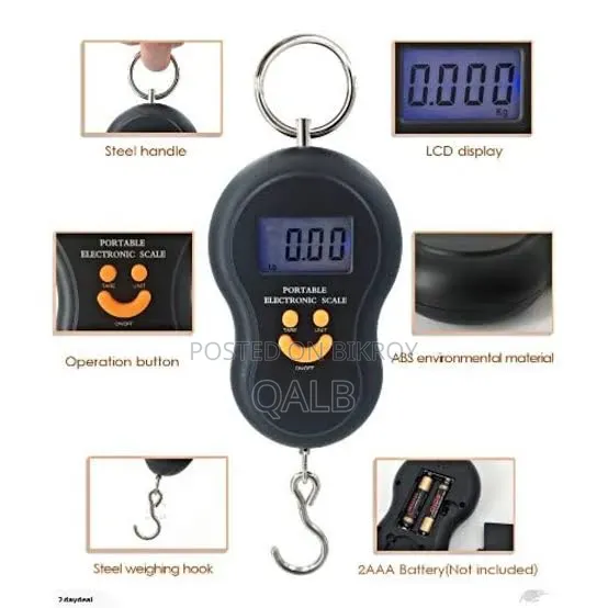 Electronic Measurement Scale With Lcd Display- (50kg)