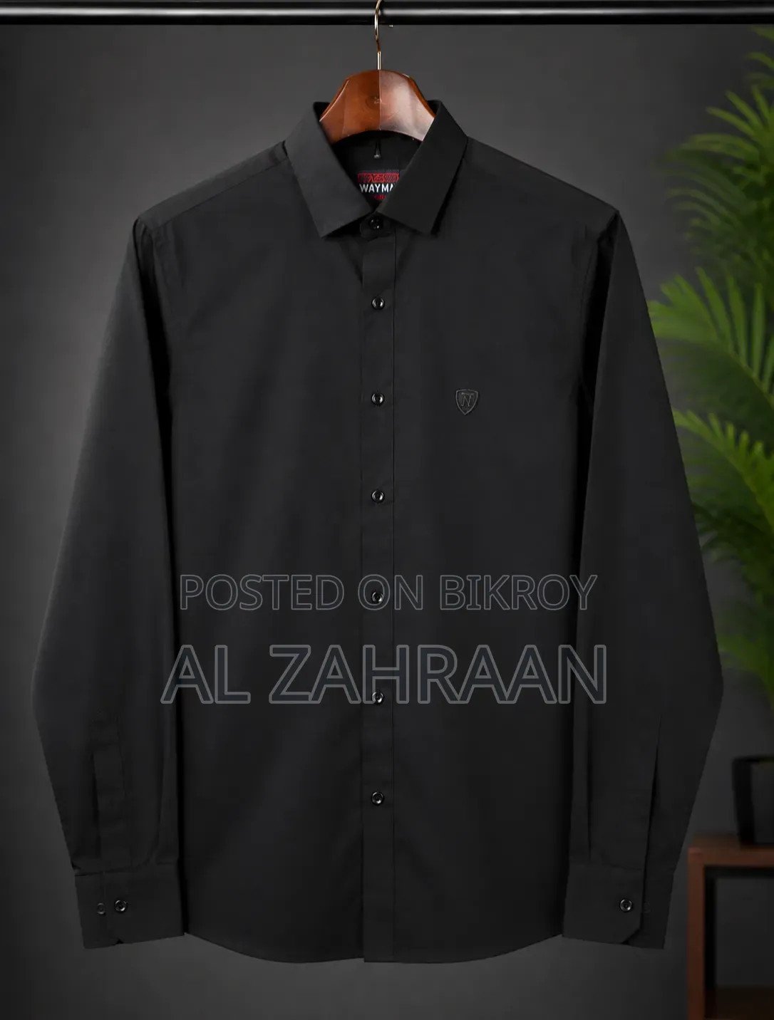 Premium Cotton Fabrics Black Shirt for Men