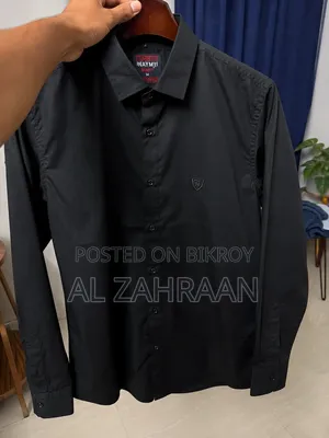 Premium Cotton Fabrics Black Shirt for Men