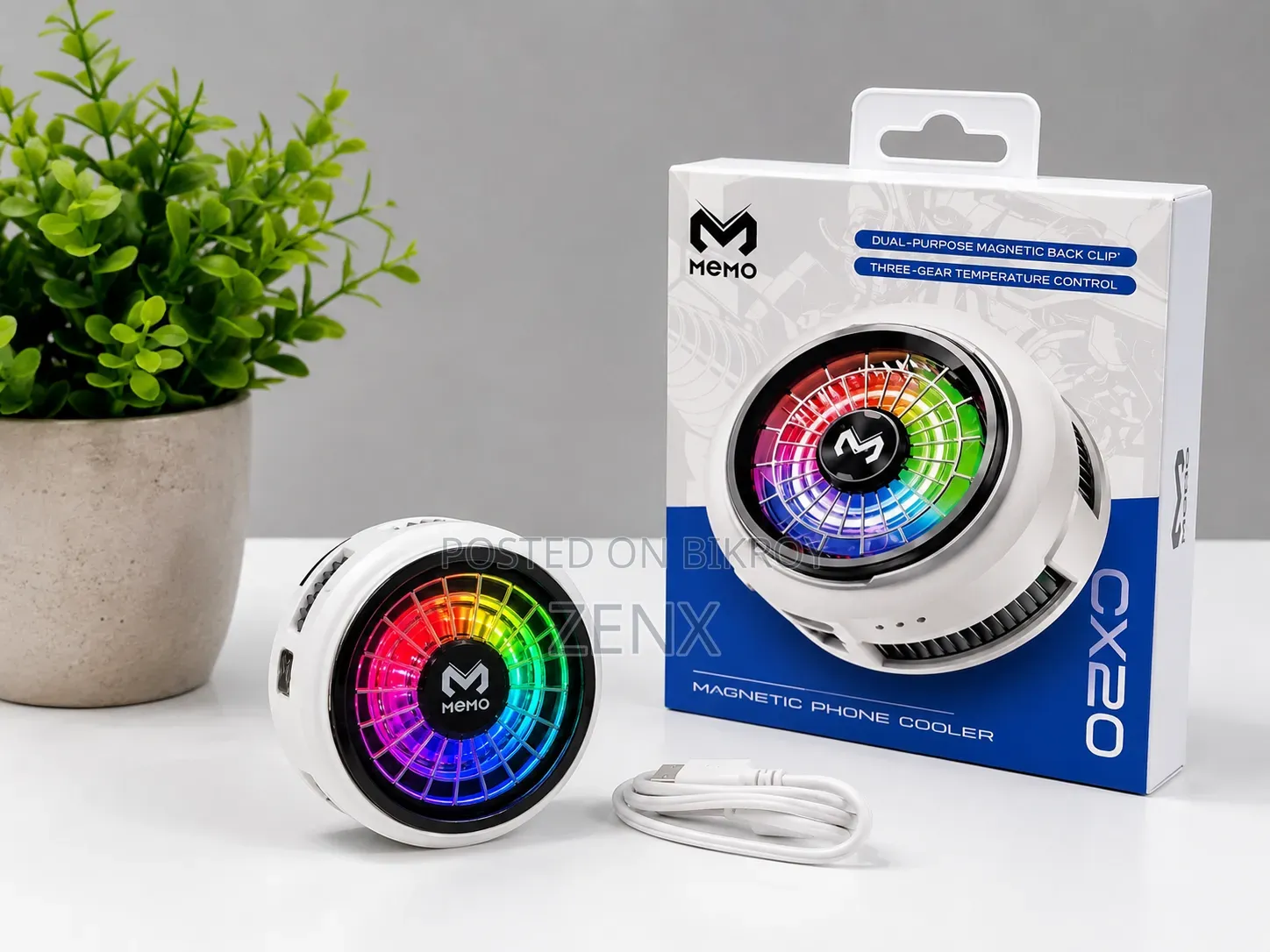 MEMO CX20 RGB Magnetic Phone Cooler