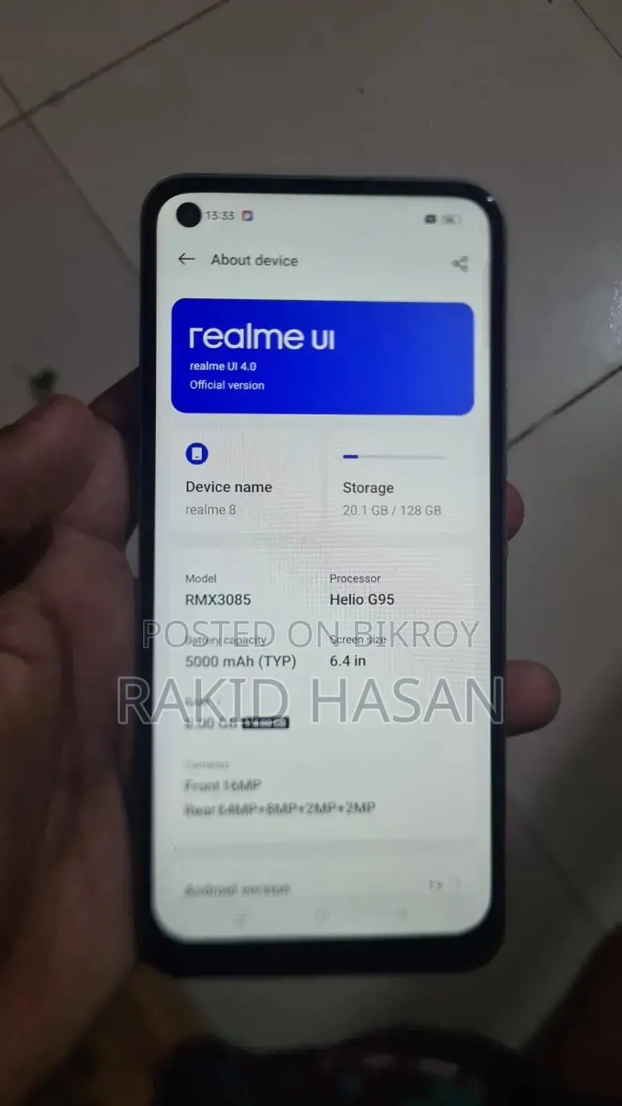 Realme 8 5G 128 GB White