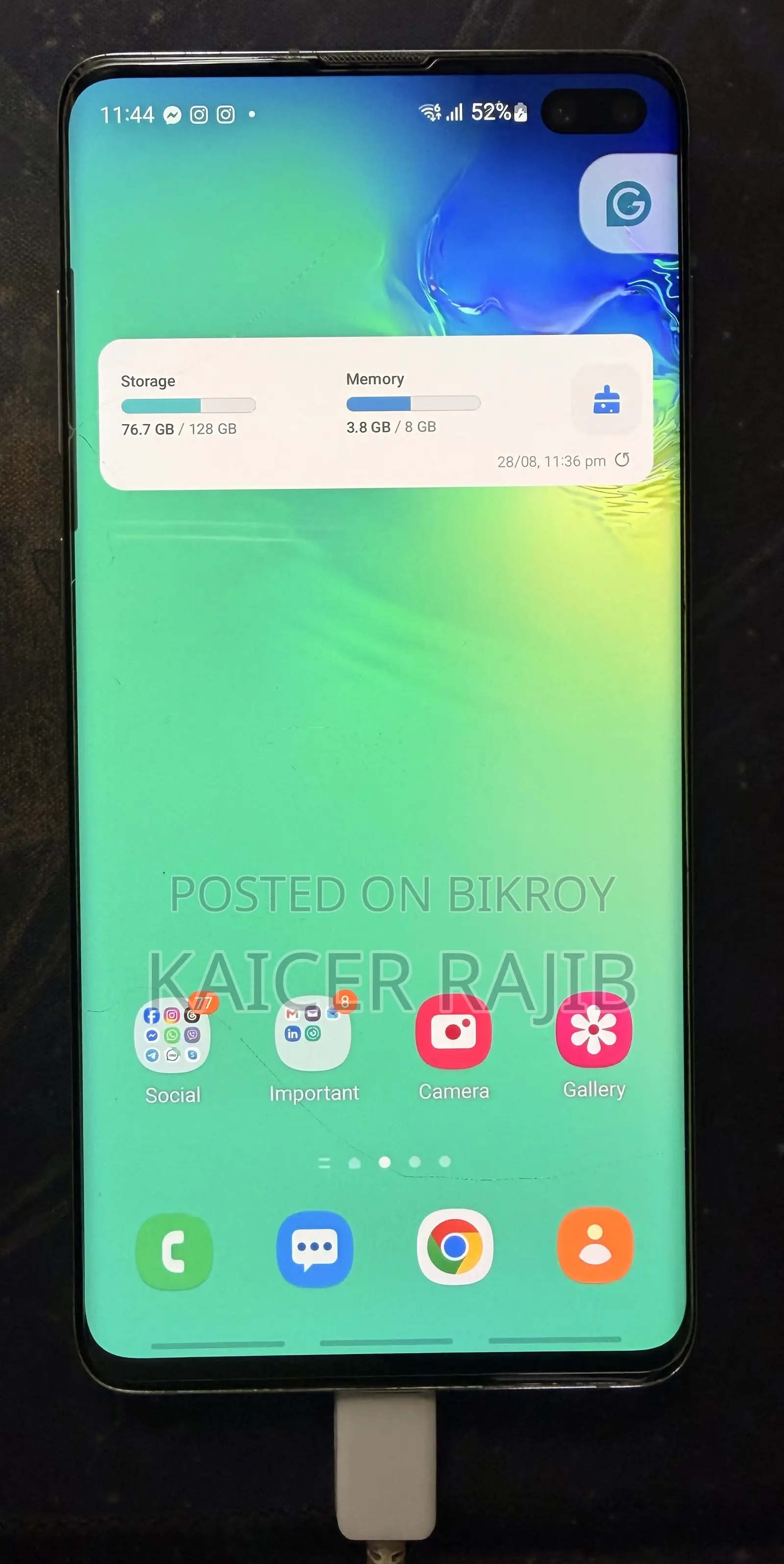 Samsung Galaxy S10 Plus 128 GB Green