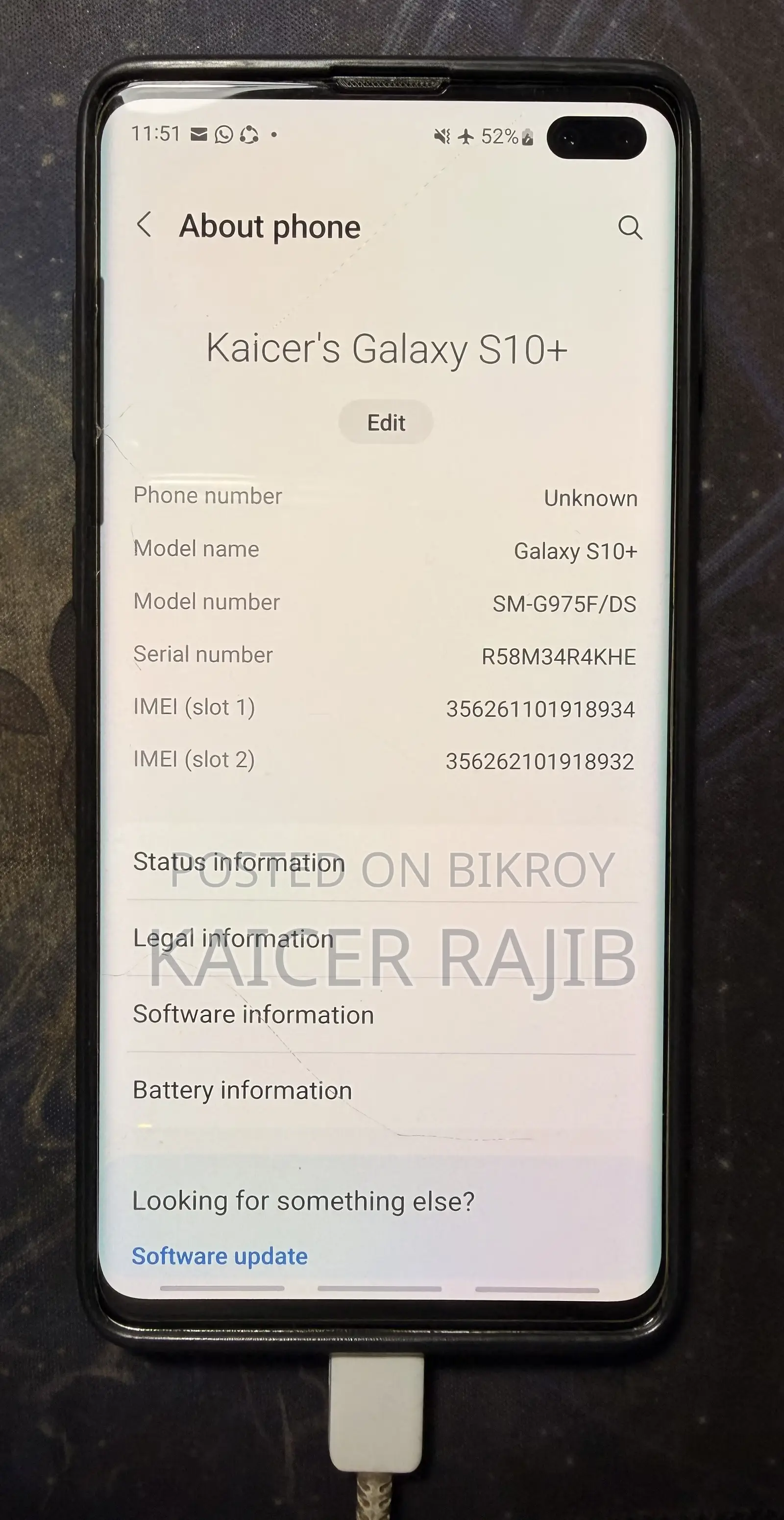 Samsung Galaxy S10 Plus 128 GB Green