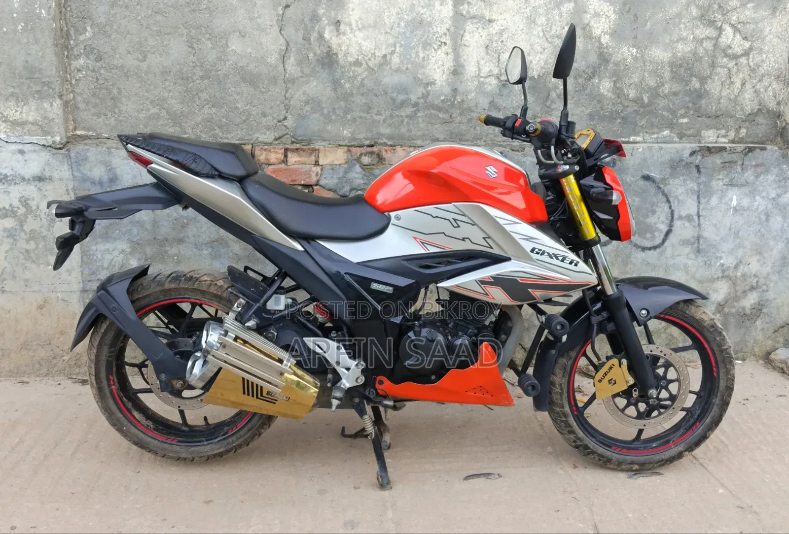 New Suzuki Gixxer 2025 Orange