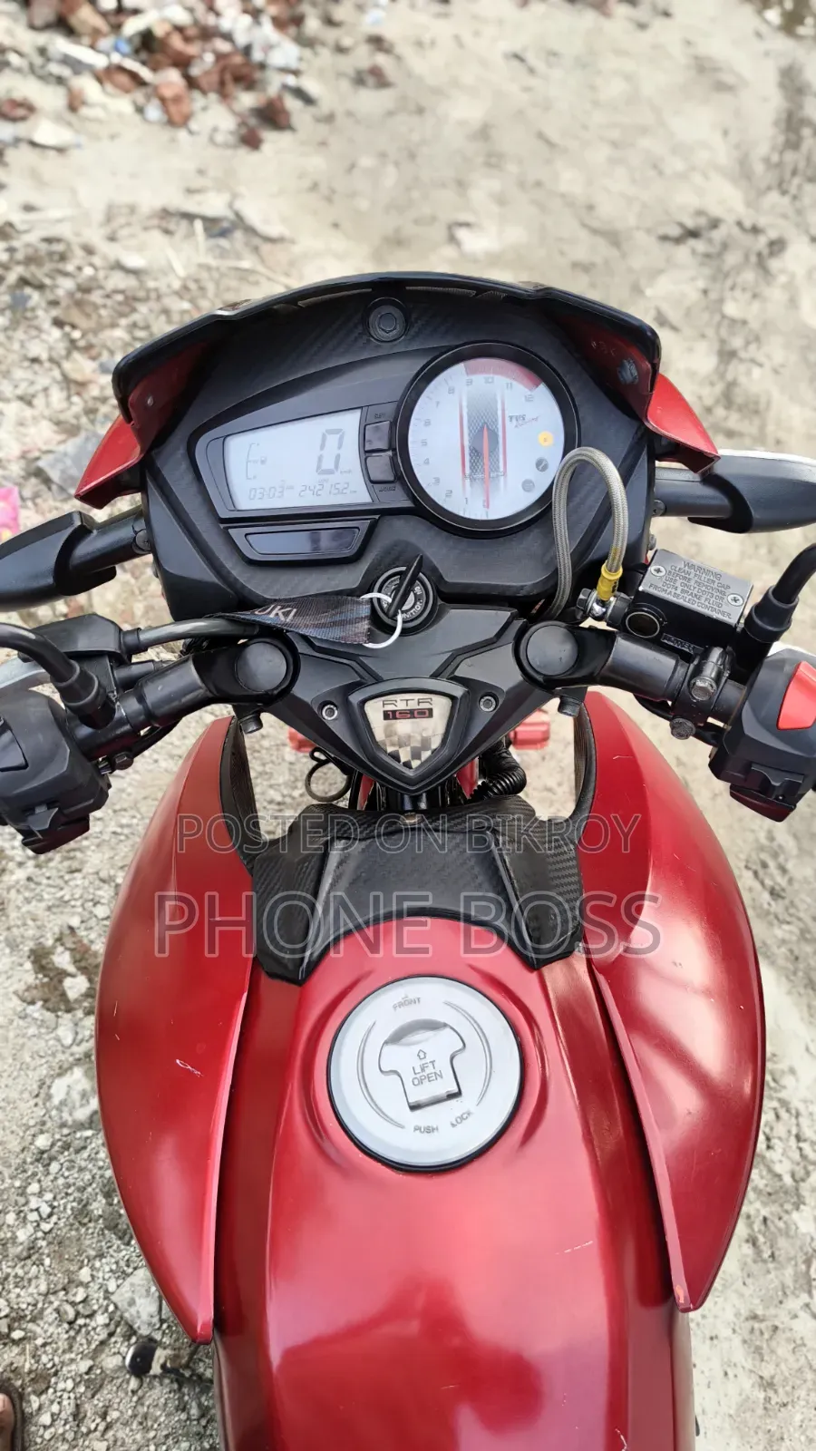 TVS Apache RTR 160 2V 2020 Red