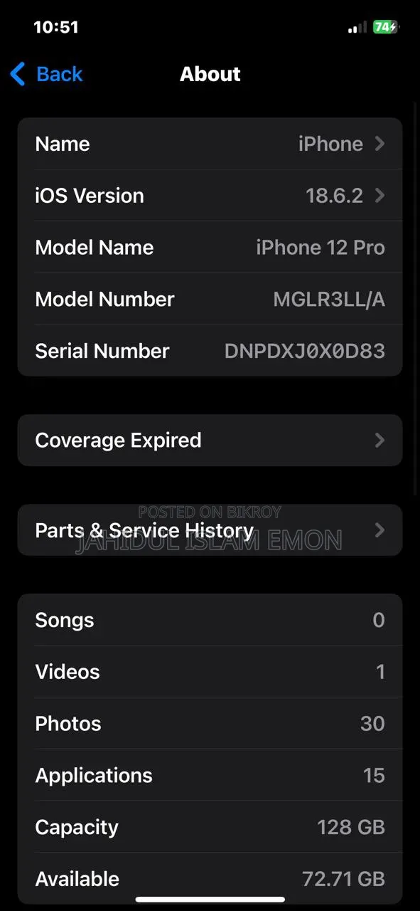 Apple iPhone 12 Pro 128 GB Blue