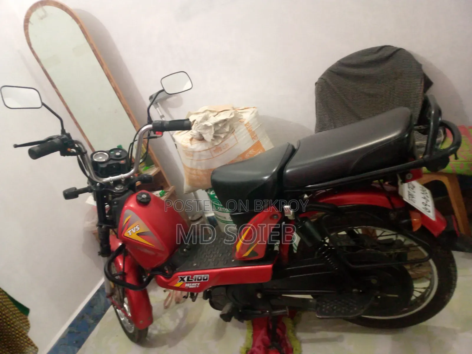 TVS XL 100 2021 Red