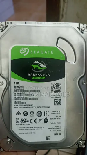 Seagate Internal 1TB SATA Barracuda HDD