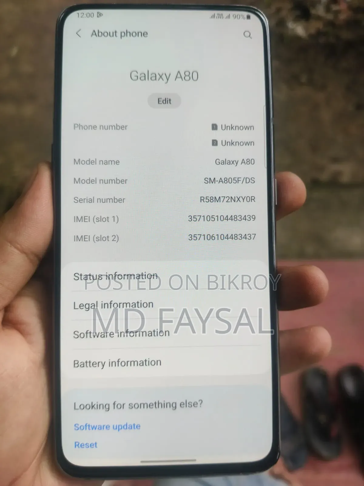 Samsung Galaxy A80 128 GB White