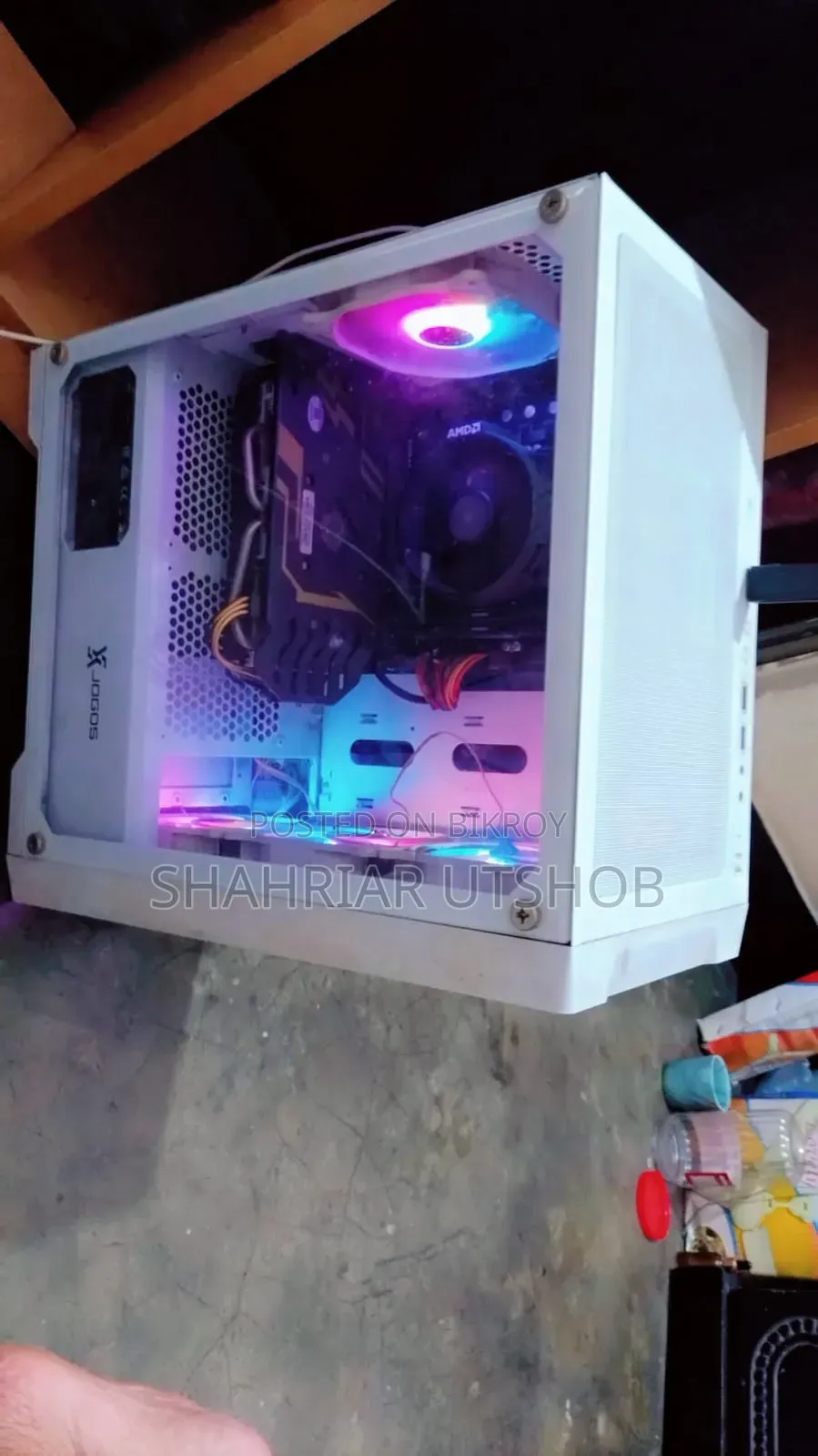 Xtreme XJOGOS M211WH RGB Mid Tower White ATX Gaming Desktop Casing