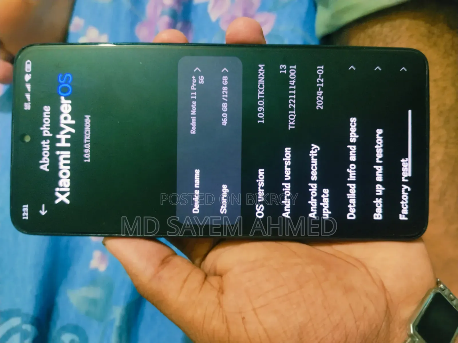 Xiaomi Redmi Note 11 Pro+ 5G 128 GB Black