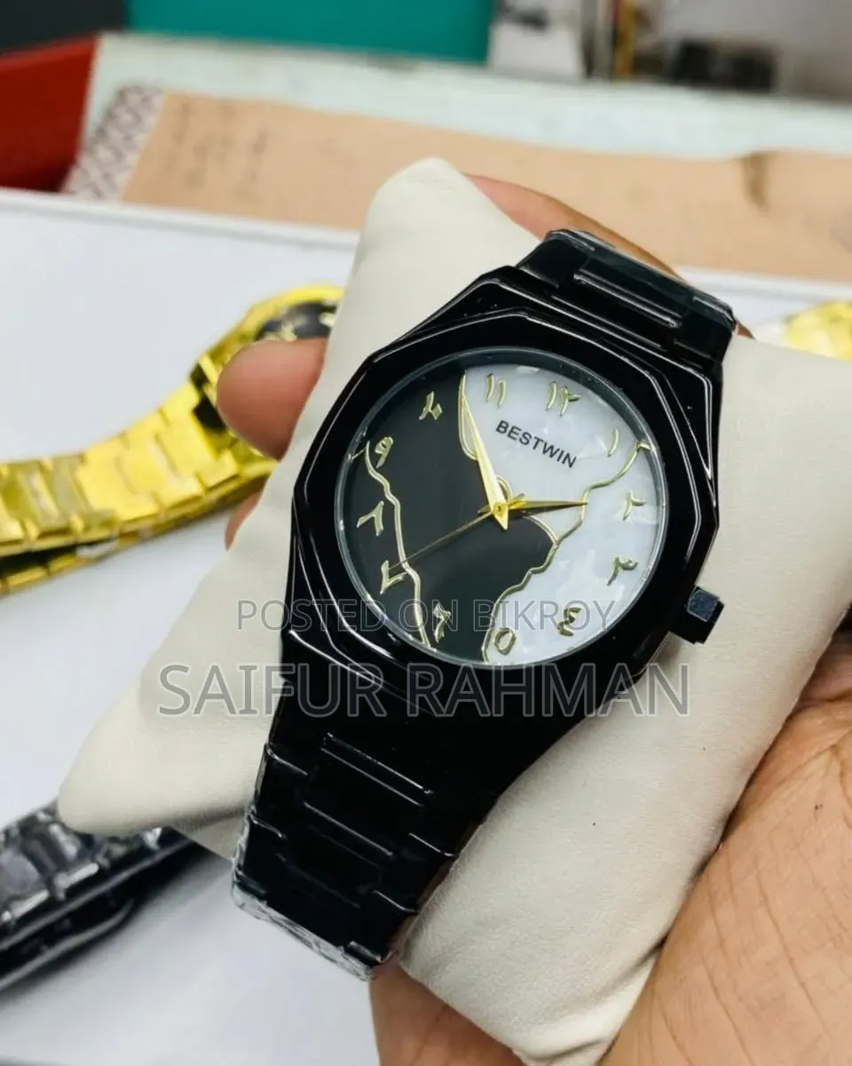 Premium Arabic Dial Stylish Wrist Watch – New Metallic Edition
