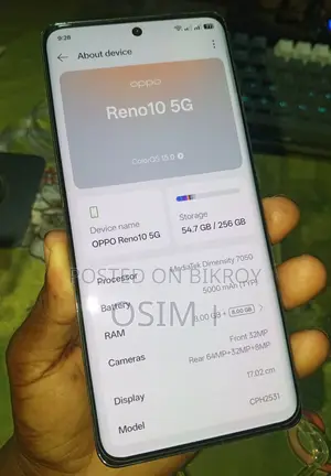 Oppo Reno 10 5G 256 GB Rose Gold