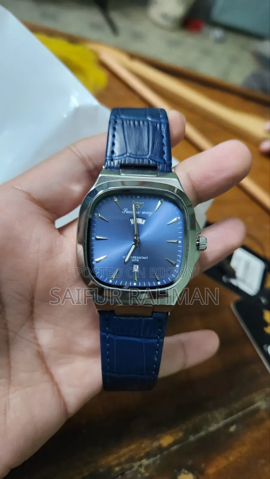 Premium Blue Leather Watch