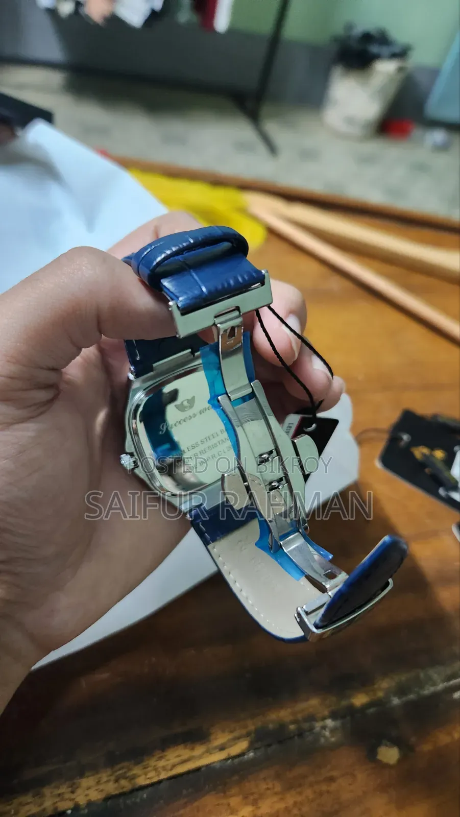 Premium Blue Leather Watch