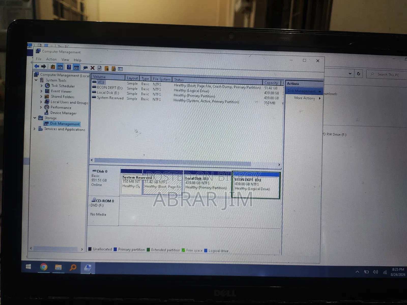 Laptop Dell Inspiron 15 4GB Intel Core i5 HDD 1T