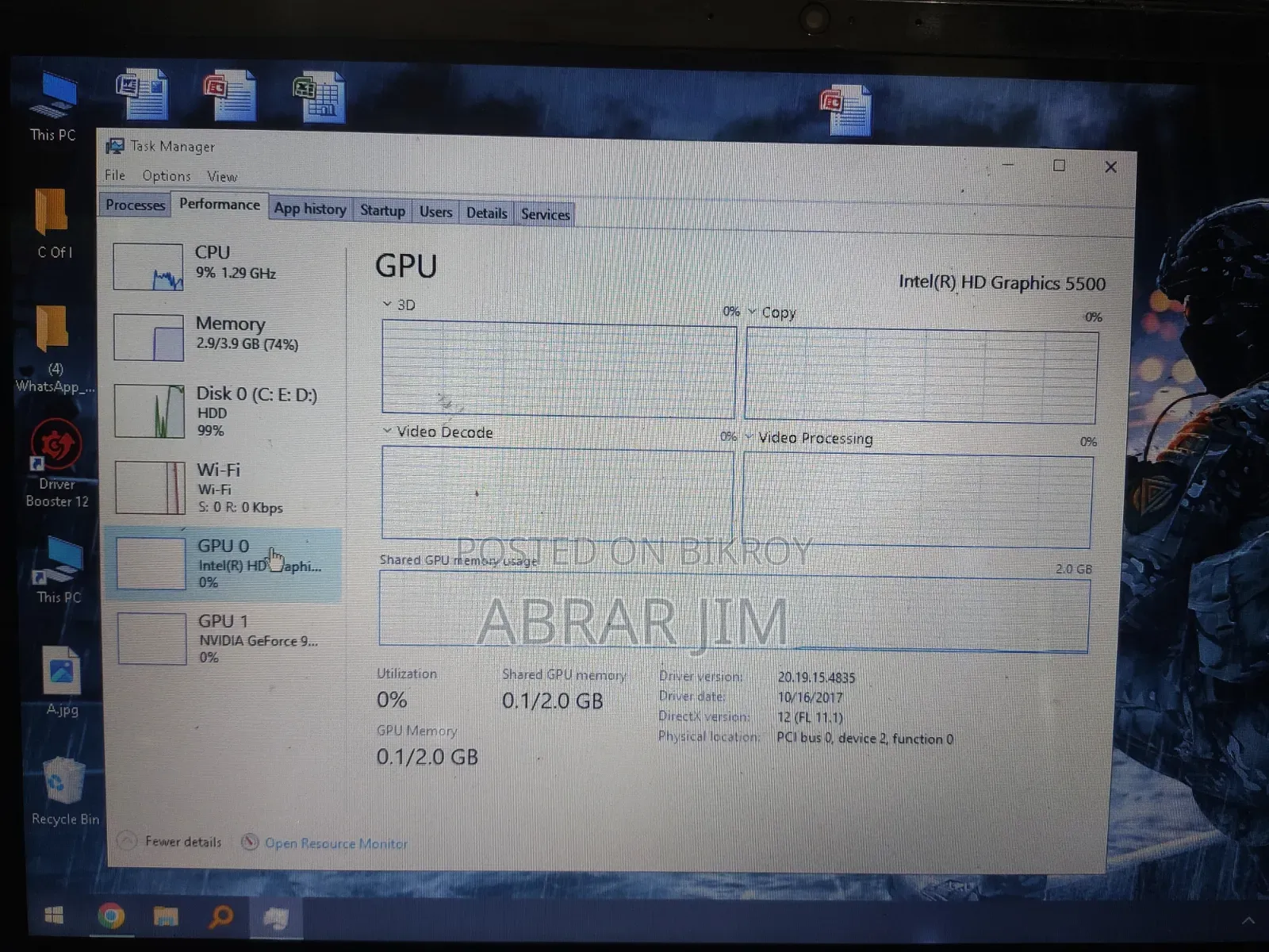 Laptop Dell Inspiron 15 4GB Intel Core i5 HDD 1T