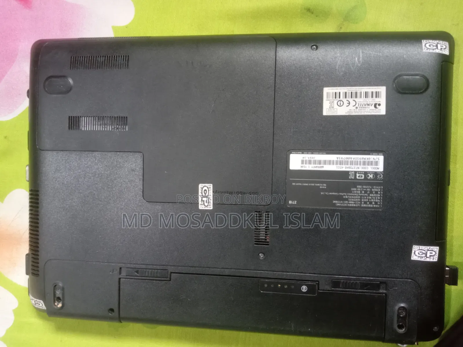 Laptop Samsung NP-R700 4GB Intel Core i5 eMMC 500GB