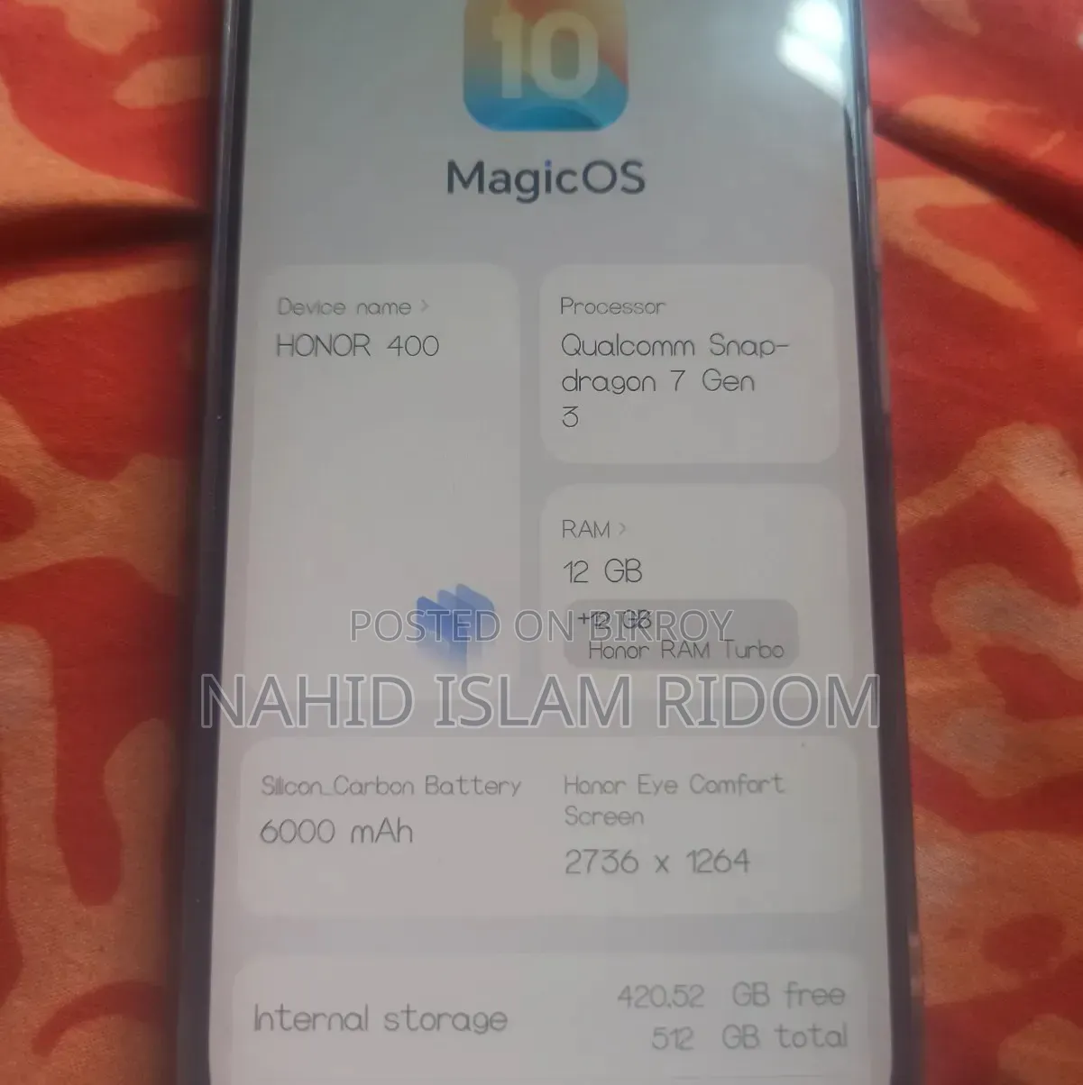 Honor 400 512 GB Black