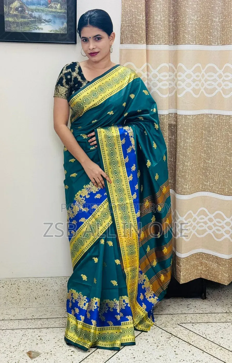 সিল্ক কাতান শাড়ি