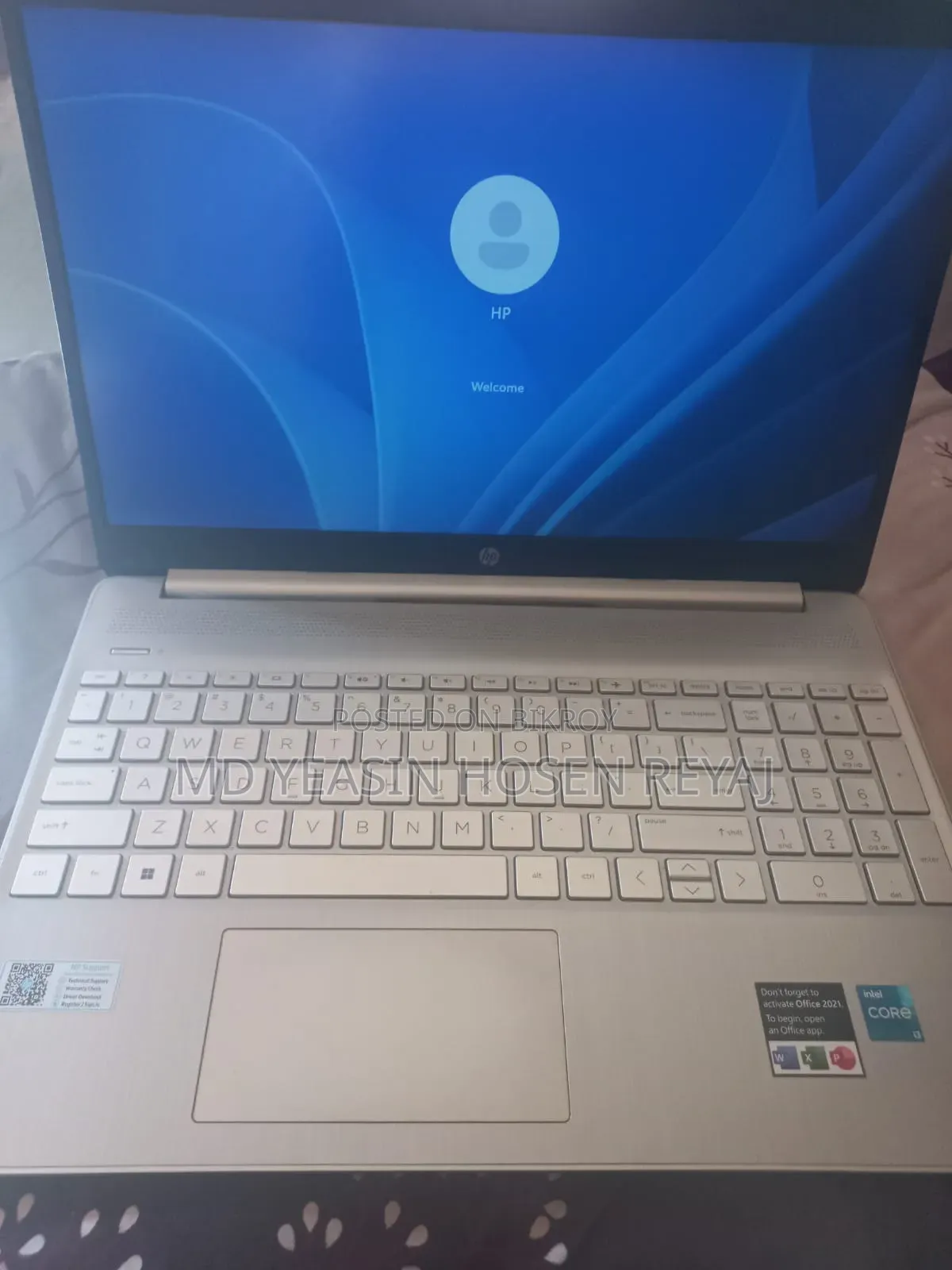 Laptop HP 8GB Intel Core i3 SSD 512GB