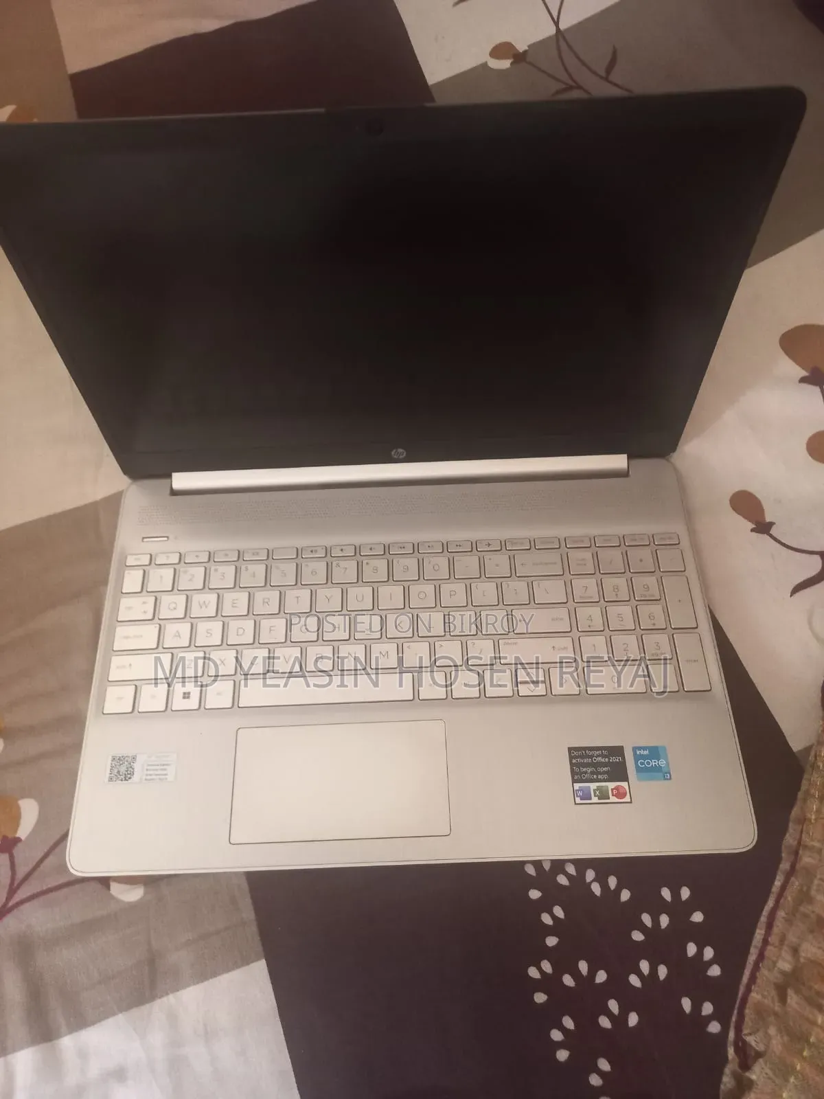Laptop HP 8GB Intel Core i3 SSD 512GB