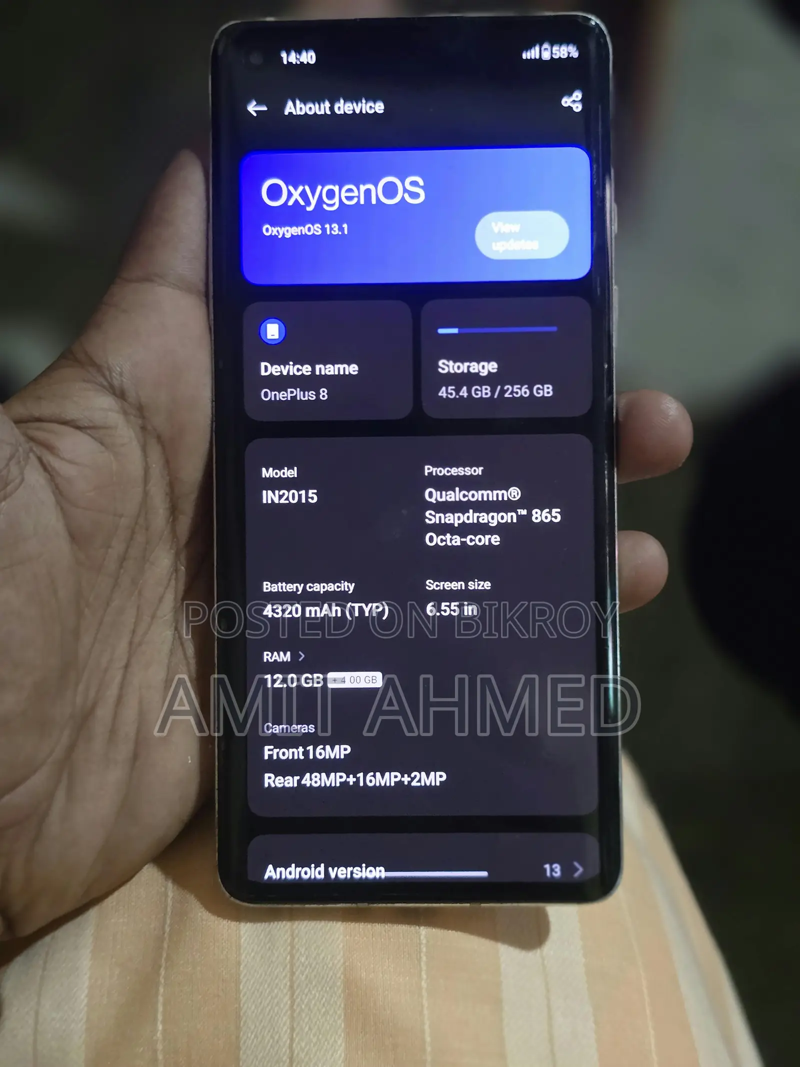 New OnePlus 8 256 GB