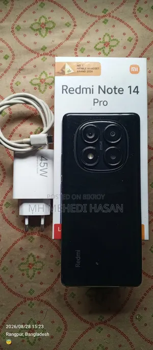 Xiaomi Redmi Note 14 Pro 256 GB Black