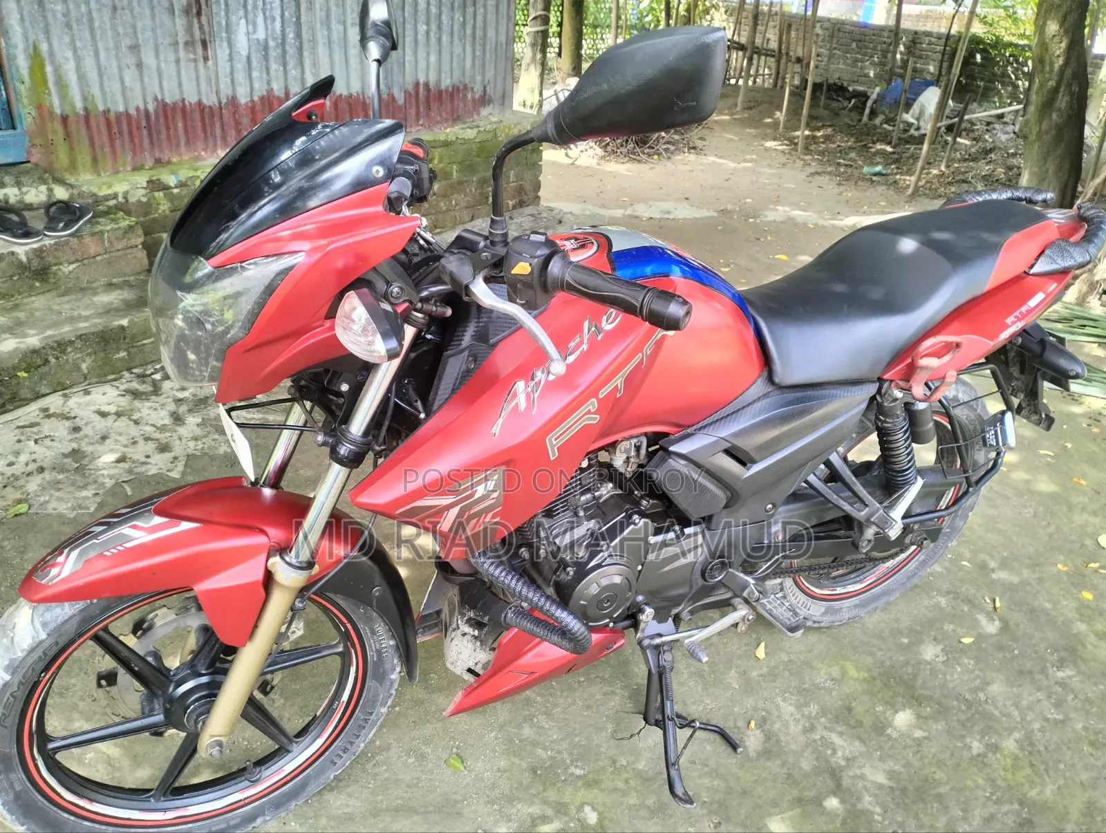 TVS Apache RTR 160 2V ABS 2017 Red