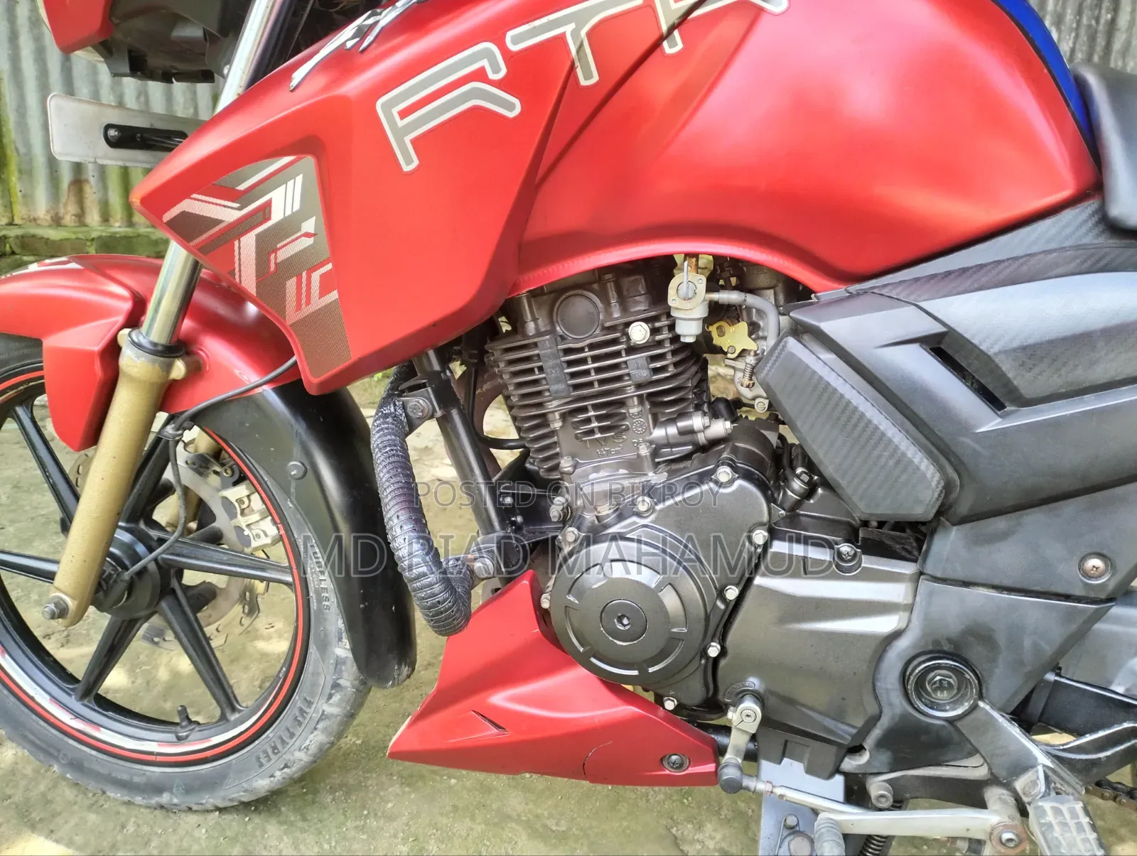 TVS Apache RTR 160 2V ABS 2017 Red