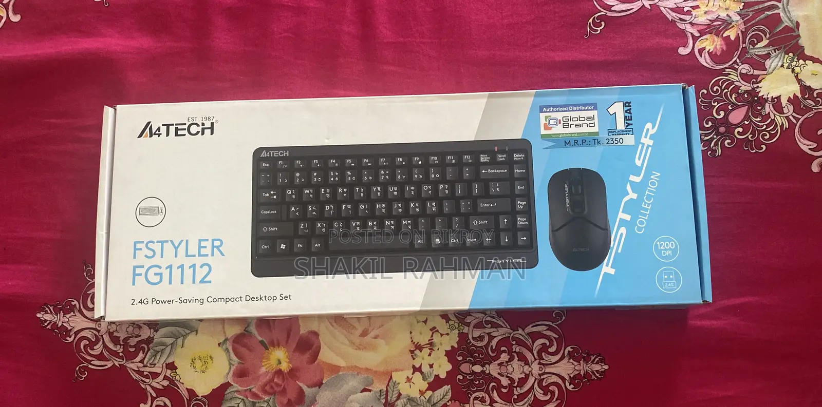 A4TECH Compact Desktop Set (Keyboard and Mouse)