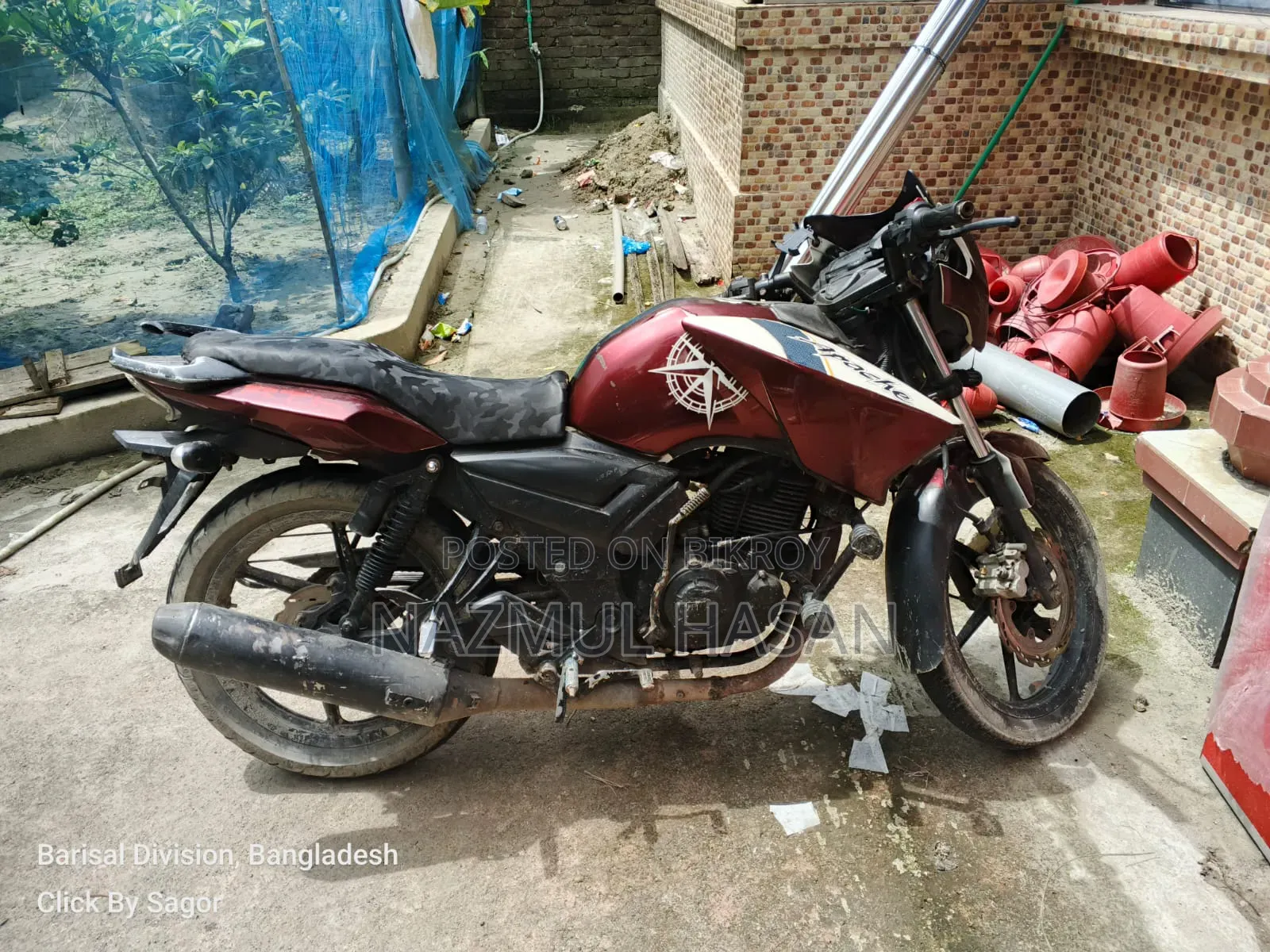 TVS Apache 180 RTR 2019 White
