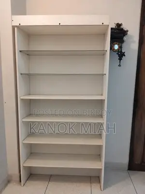 Second-Hand Storage Shelves / Rack – White, Good Condition